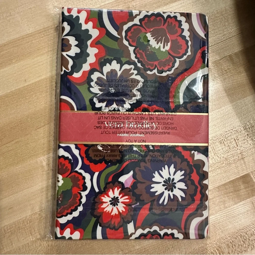New Vera Bradley Fabric Journal Notebook Bossanova Bold Floral Ribbon bookmark